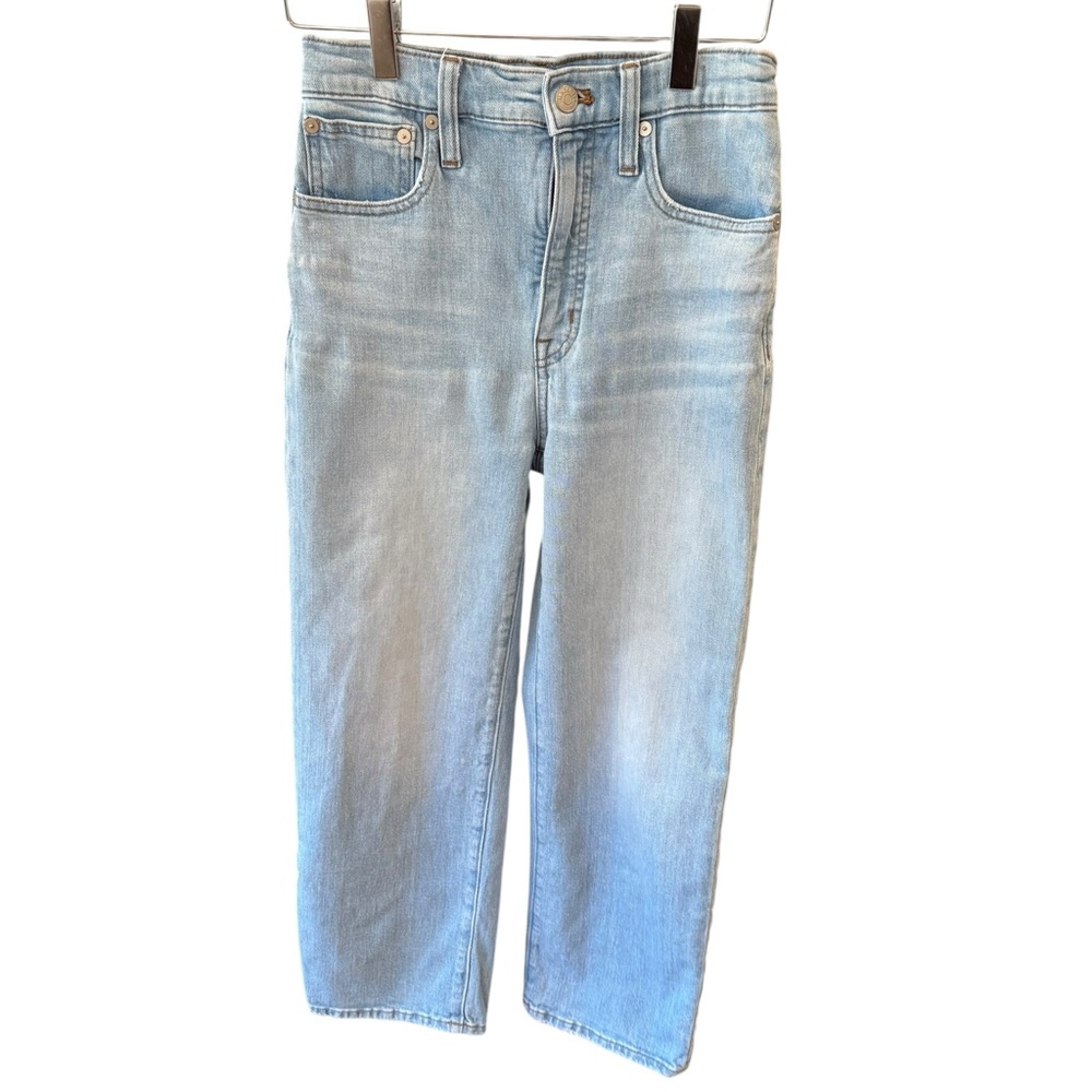 Madewell Slim Wide leg Crop Light Blue‎ Jeans size 24